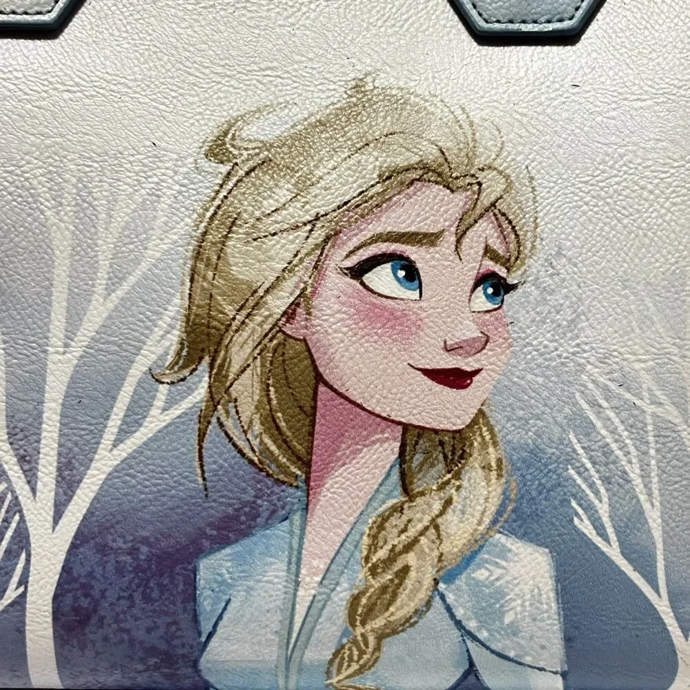 Disney Loungefly Blue Frozen Elsa Crossbody Satchel Bag Destiny Awaits New